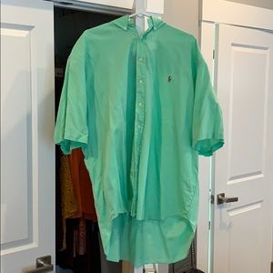 Men’s Polo Cotton chambray button up